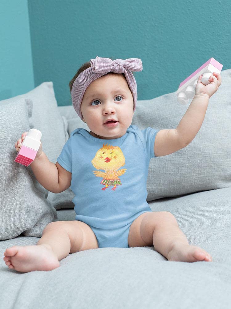 Smartprints Yellow Chicken Bodysuit - Adorable Baby Onesie for Newborns & Infants - Perfect for Photo Shoots, Playtime & Everyday Wear