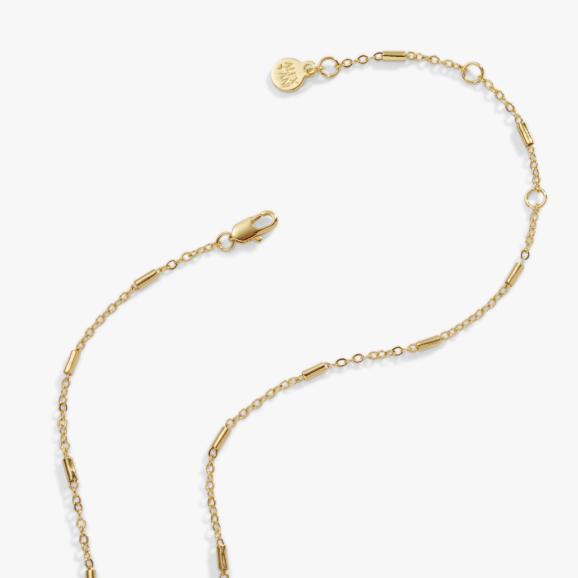 Elegant Crystal Bezel Adjustable Chain Necklace for Women - Perfect for Parties, Weddings & Everyday Wear