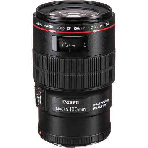 Canon EF 100mm f/2.8L Macro IS USM Lens with Essential Bundle - Professional Macro Photography Lens for DSLR Cameras - Perfect for Product Photography, Nature Close-ups & Portrait Shots