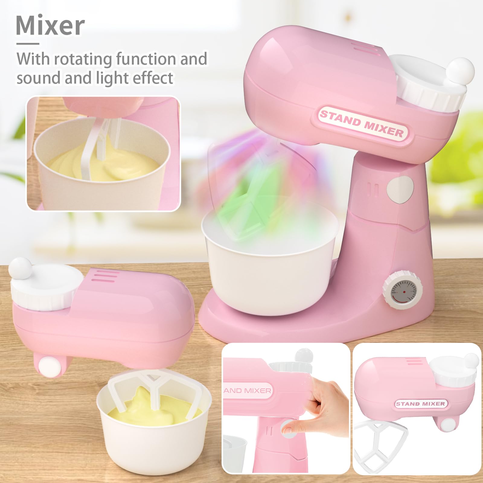 **Best Kids Toy Kitchen Set - Pretend Play Kitchen Appliances with Blender, Coffee Maker, Mixer & Toaster - Educational Toys for Girls & Boys Ages 4-8 - Perfect for Role Play, Birthday Gifts & Preschool Learning**