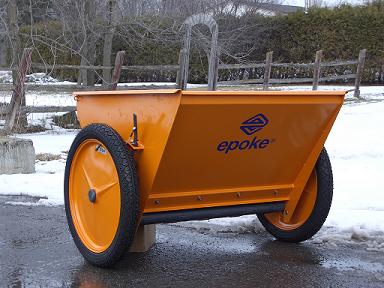 Epoke Epomini 20 Tow Behind Spreader - Heavy Duty Lawn & Garden Spreader for Fertilizer, Salt, and Seed - Perfect for Large Yards, Golf Courses, and Commercial Landscaping