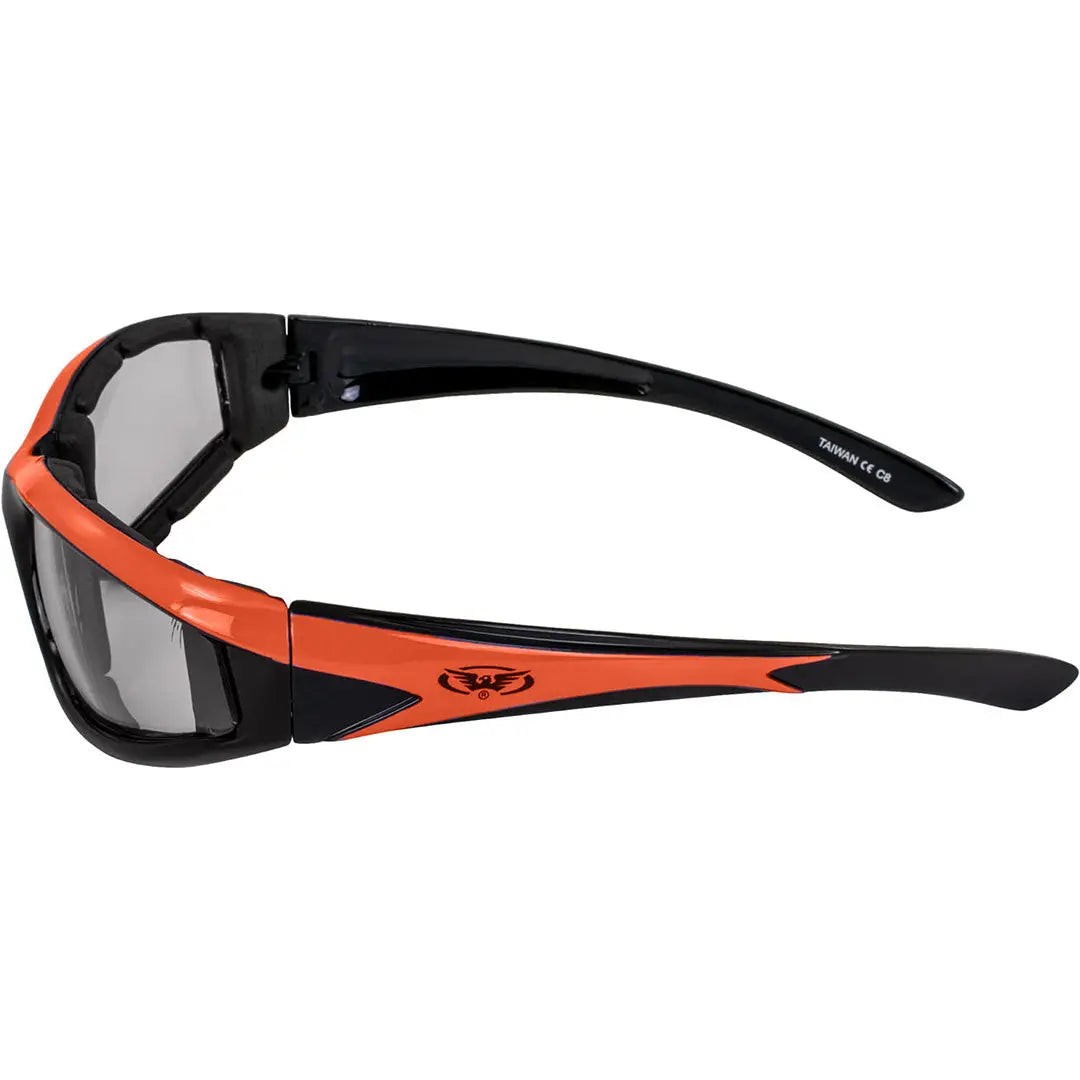 Global Vision Hawkeye Motorcycle Sunglasses - UV Protection, Anti-Glare, Polarized Lenses for Riding, Cycling & Outdoor Sports