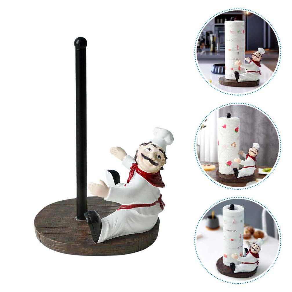 Cabilock 1-Piece Upright Tissue Holder Stand - Kitchen Countertop Paper Towel Rack Organizer | Perfect for Kitchen, Bathroom, Office & Dining Table Storage Accessories