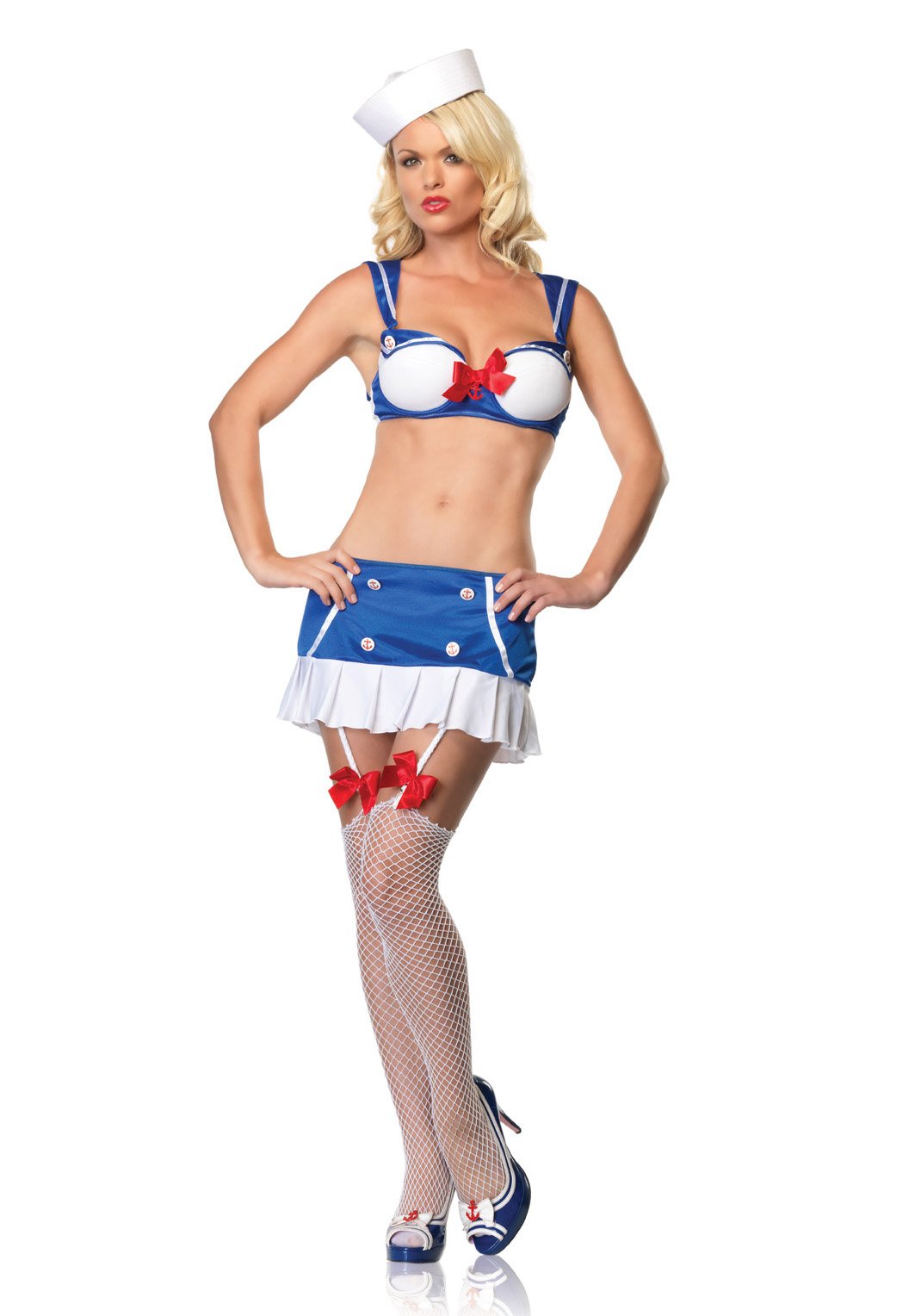 Deck Hand Hottie Adult Costume - Small/Medium - Sexy Pirate Outfit for Halloween, Cosplay & Theme Parties