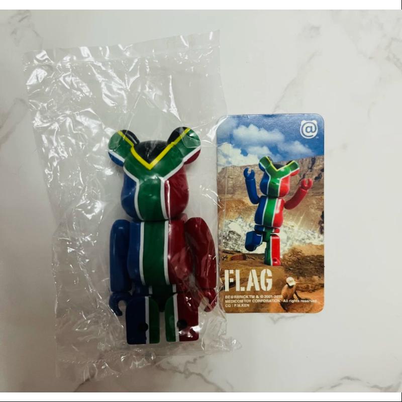 Bearbrick Series 20 FLAG South Africa 100% Collectible Vinyl Art Toy - Perfect for Display, Gifts & Anime Fans Collection