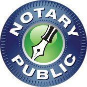 Notary Public Seal Sticker - 6 Inch Diameter with Inked Stylus Design for Legal Documents & Certificates | Perfect for Notary Professionals, Business Contracts & Official Paperwork