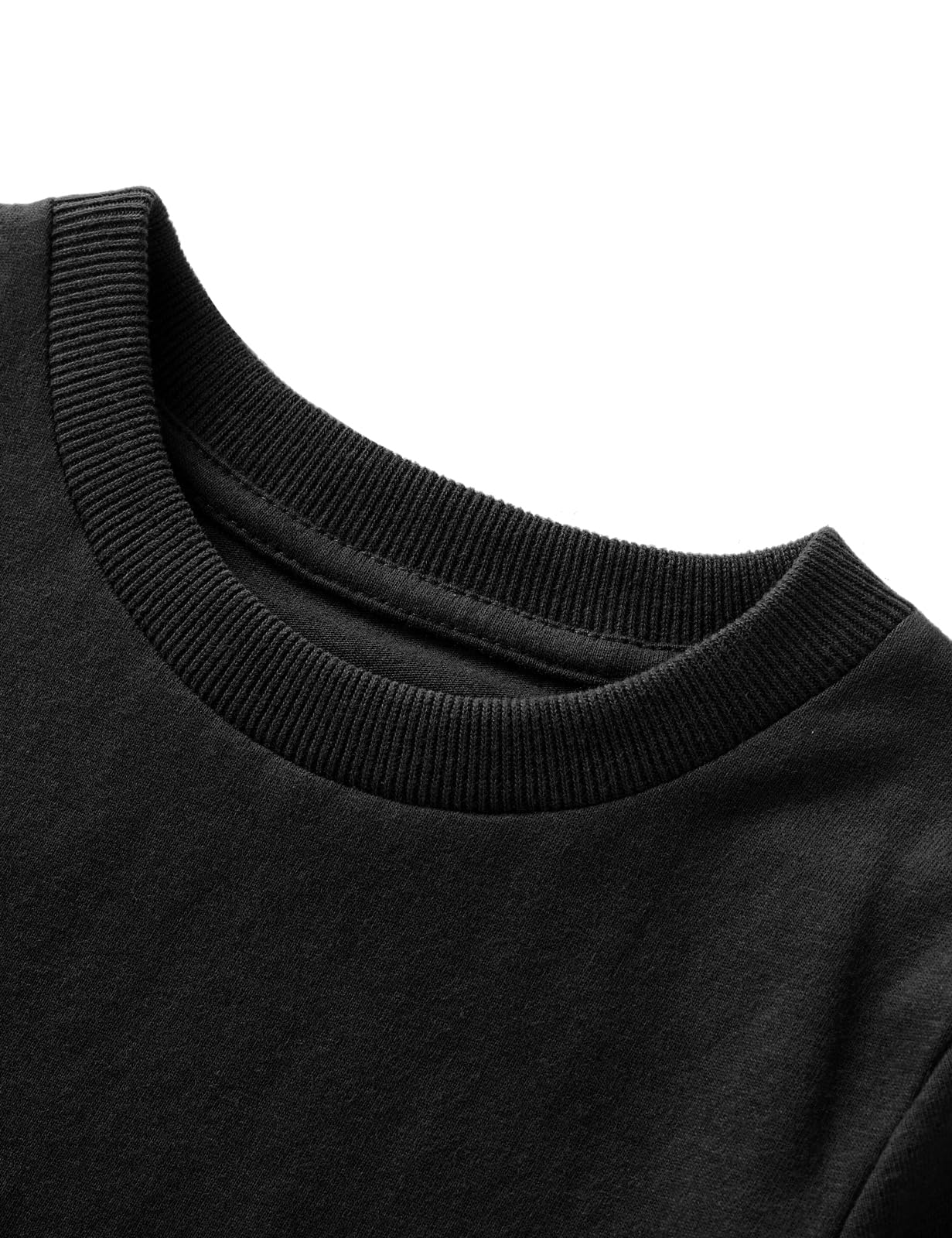 COSLAND Boys' 100% Cotton Heavyweight Short Sleeve Crewneck T-Shirt - Durable & Comfortable Kids Casual Tee for Everyday Wear, School & Play