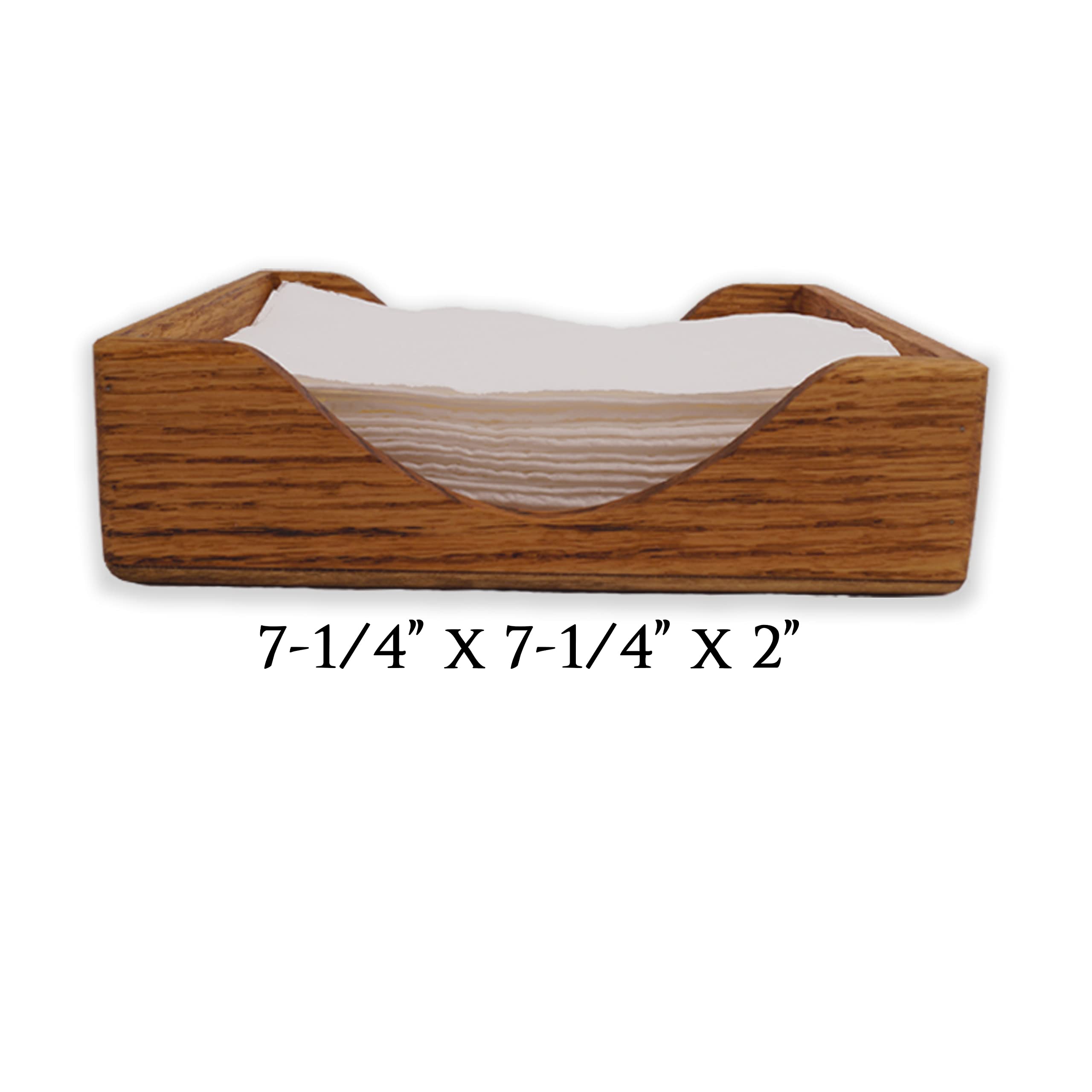 Elegant Oak Wooden Napkin Holder Tray - Country Style Paper Napkin Box for Dining Table, Kitchen, and Party Decor - Perfect for Restaurants, Weddings, and Home Entertaining