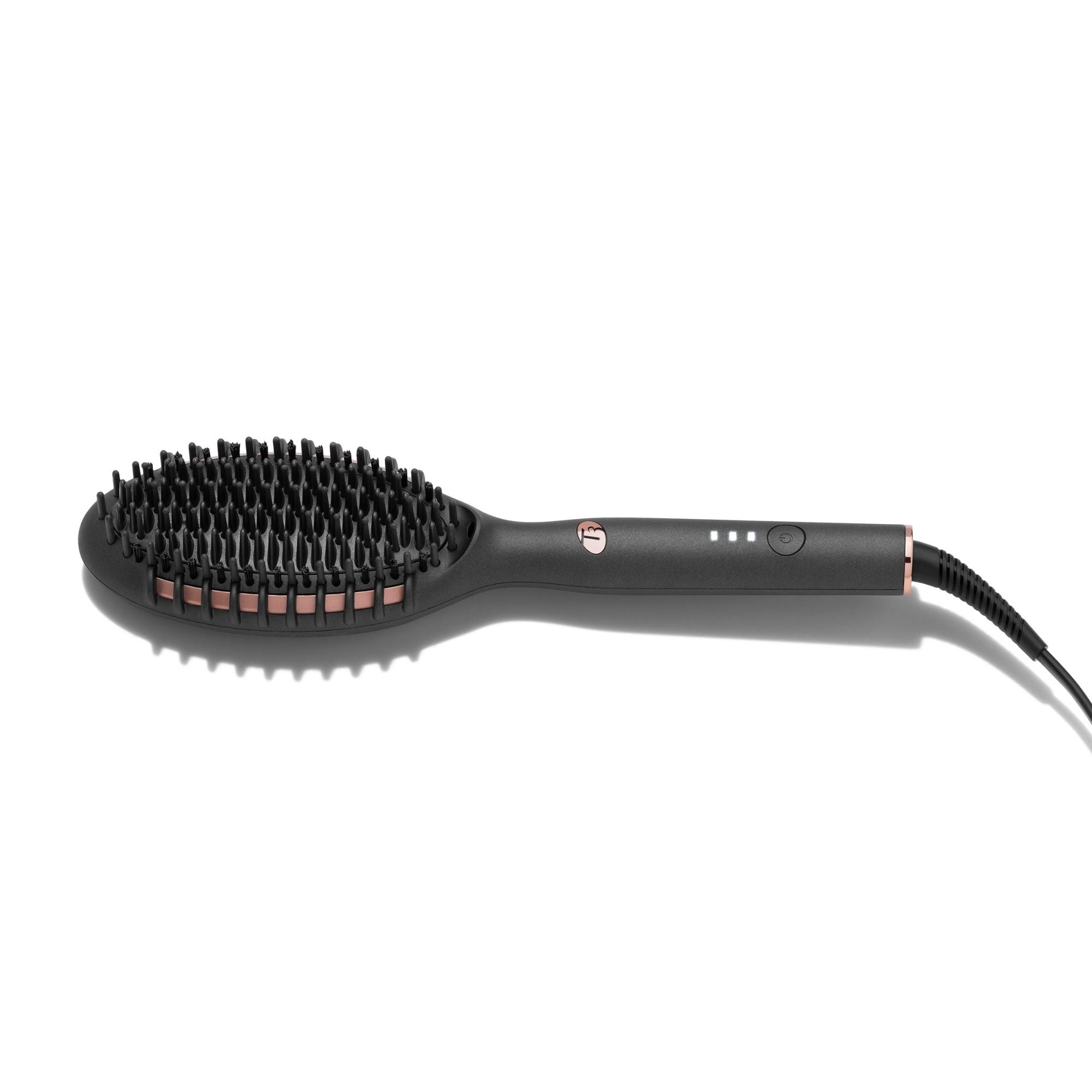 EDGE Heated Smoothing & Styling Brush for Straightening & Volumizing Hair - Perfect for Home & Salon Use
