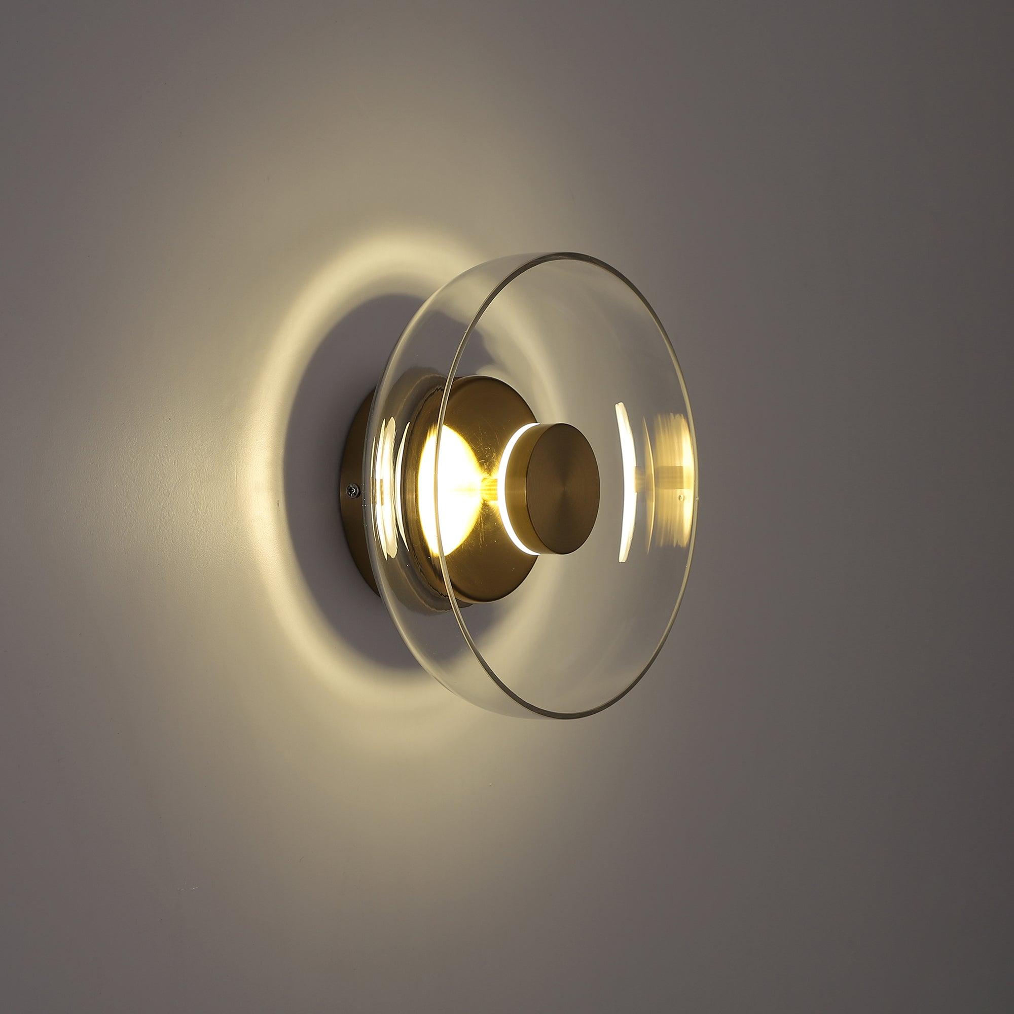 Glimmera Modern Wall Light - Sleek LED Sconce for Bedroom, Living Room & Hallway - Energy Efficient Indoor Lighting Fixture - Perfect for Home Decor & Ambient Lighting