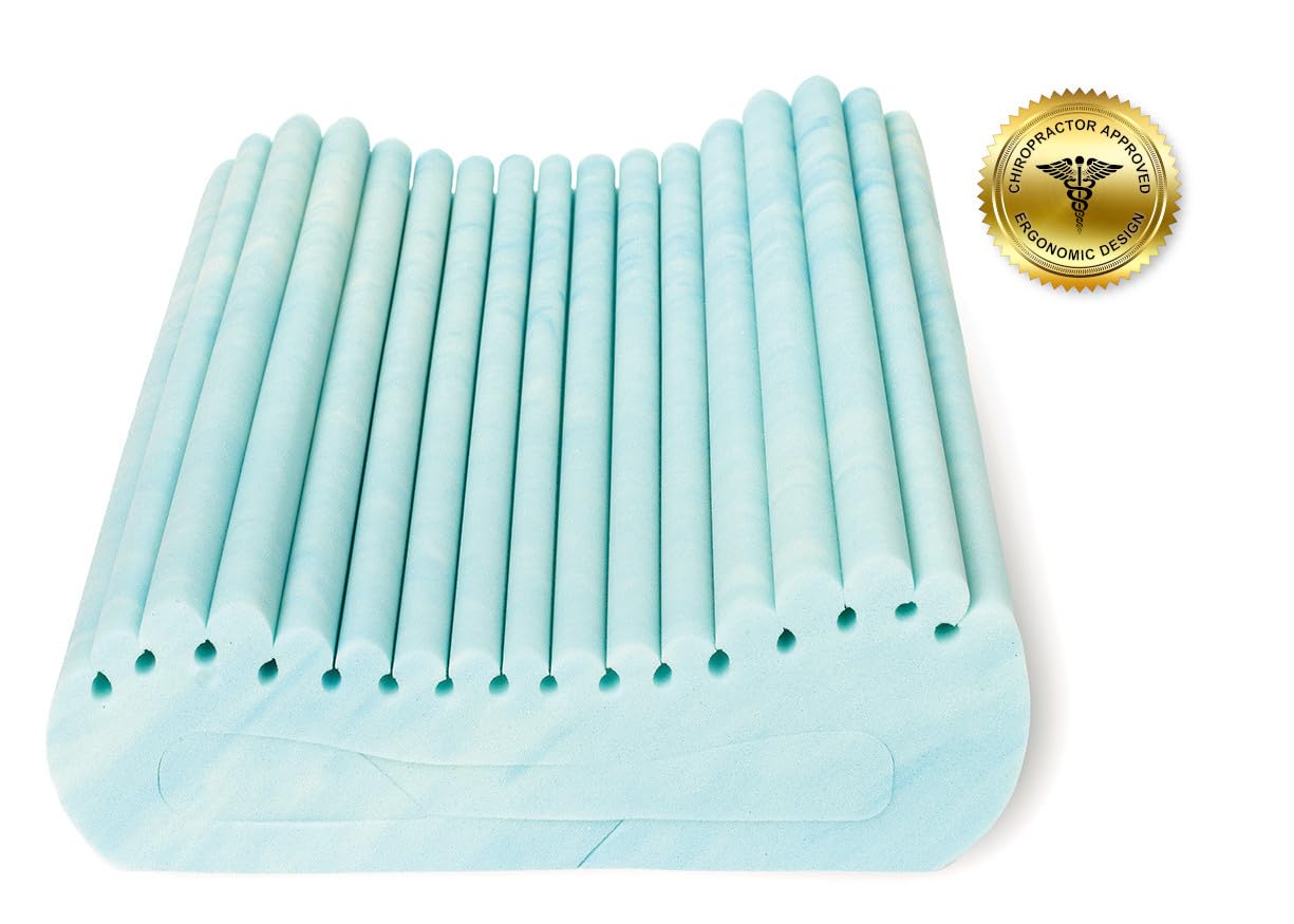 Complete Sleeprrr Adjustable Memory Foam Pillow for Neck Pain Relief - Cervical Support Pillow with Premium Memory Foam, Adjustable Height for Shoulder Pain & Headaches - Ideal for Side Sleepers, Back Sleepers & Insomnia Relief (Perfect for Home, Travel & Office Use)