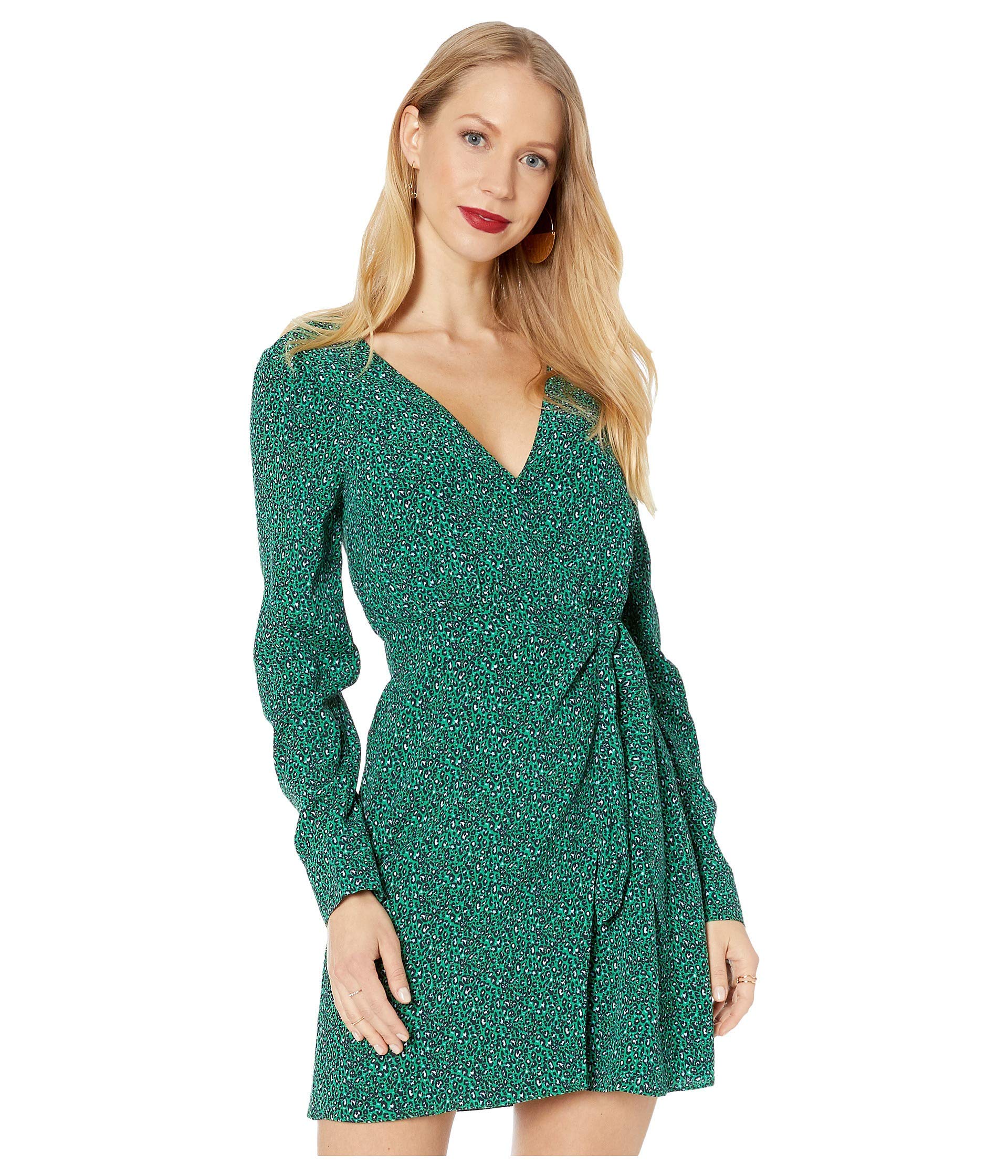Sanctuary Stay The Night Wrap Dress - Women's Elegant Flowy Midi Dress for Evening Parties, Date Nights & Special Occasions