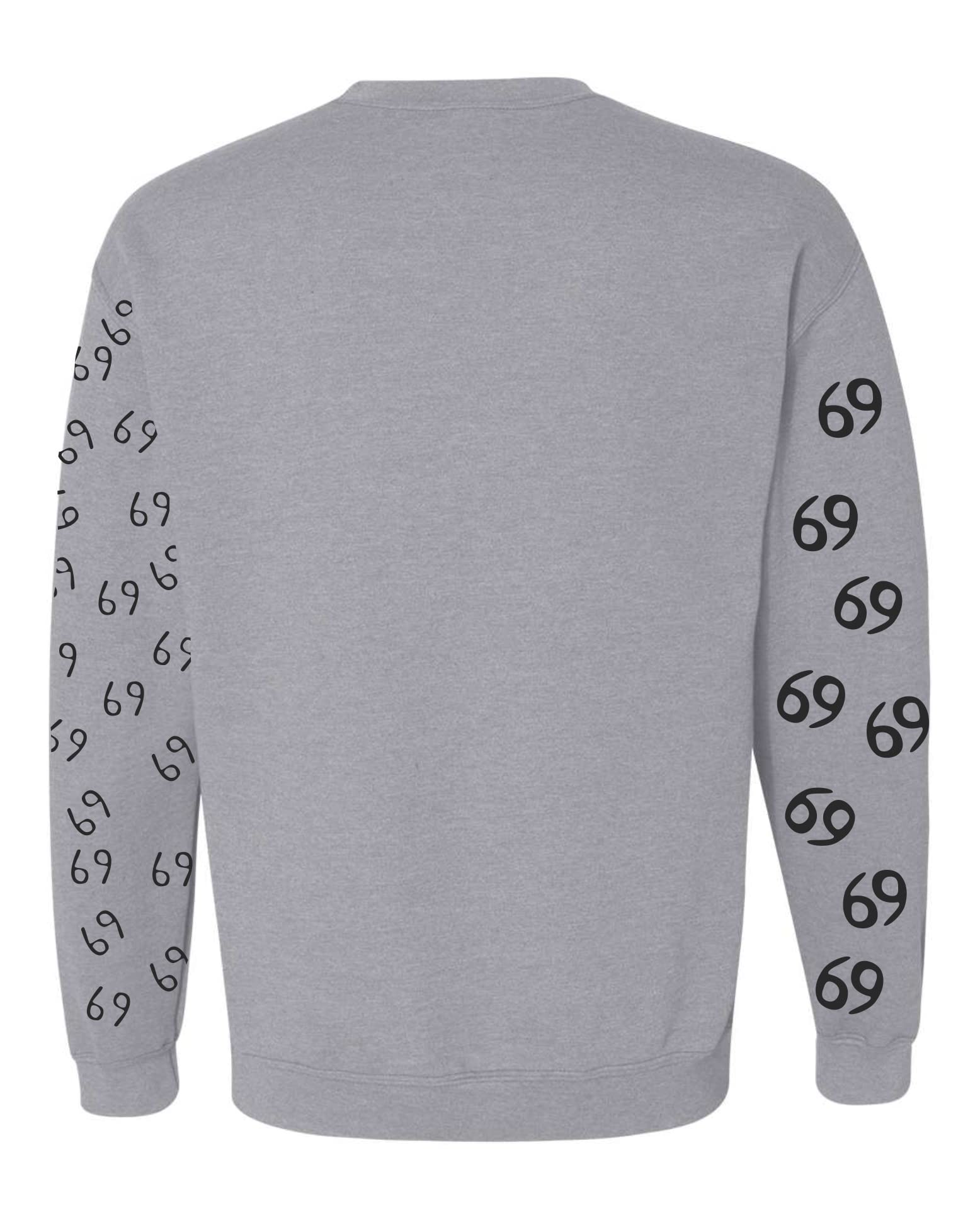 ALLNTRENDS 69 Tattoos Graphic Print Crewneck Sweatshirt for Men & Women | Trendy Streetwear Fashion | Perfect for Casual Outfits, Concerts & Urban Style