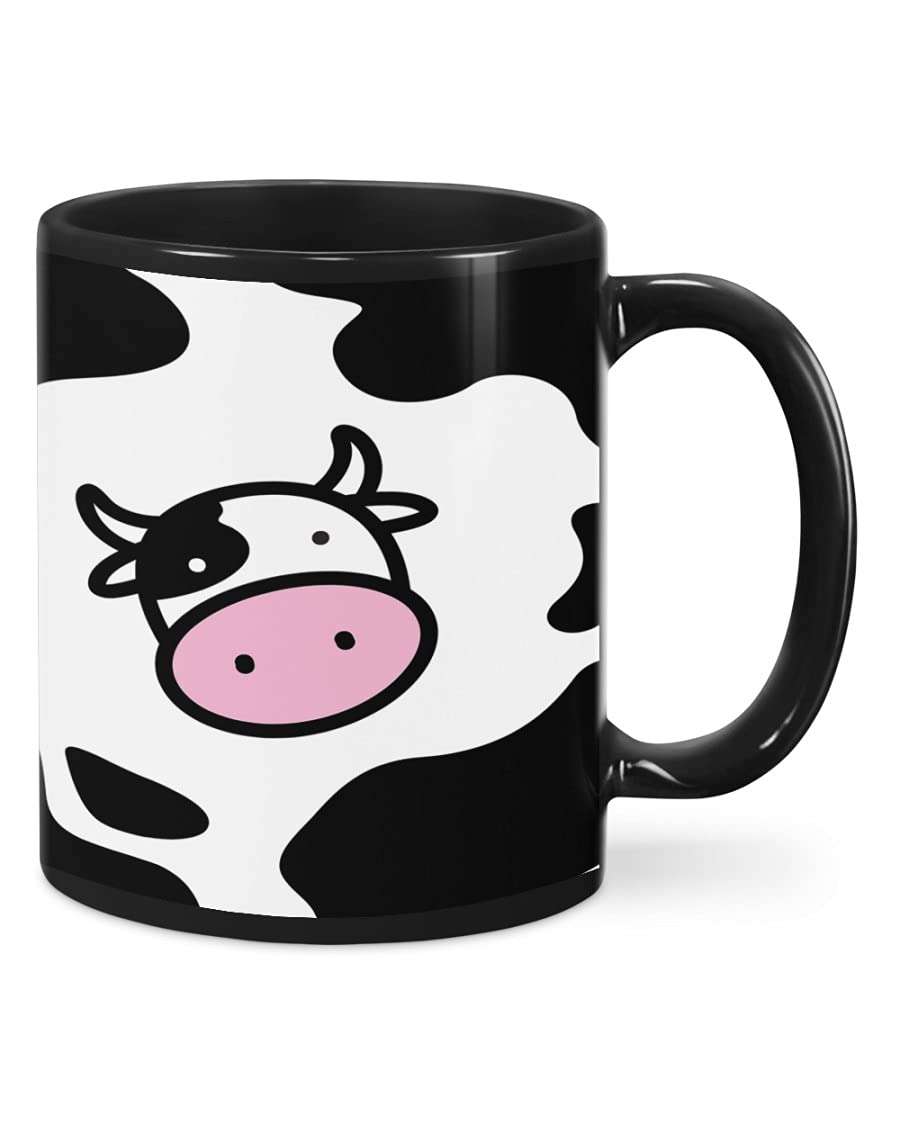 Premium Cow-Themed Coffee Mug Set - Ceramic Travel Mug with Holder for Home, Office & Gifts | Housewarming, Promotion & Clearance Sale | Ideal for Daily Use, Counter Display & On-the-Go Coffee Lovers