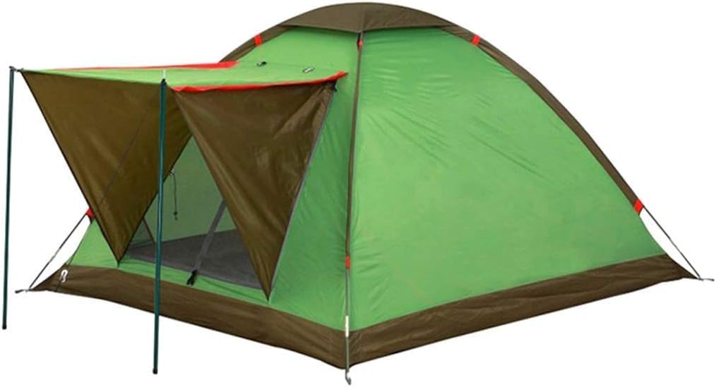 Lightweight Waterproof 2-3 Person Dome Tent for Family Camping & Hiking - Windproof Green Outdoor Tent for Backpacking, Picnics & Adventure Travel