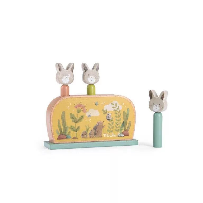 Three Little Rabbits Pop Up Toy - Fun Interactive Surprise Toy for Toddlers & Kids - Perfect for Playtime, Learning & Gift Giving
