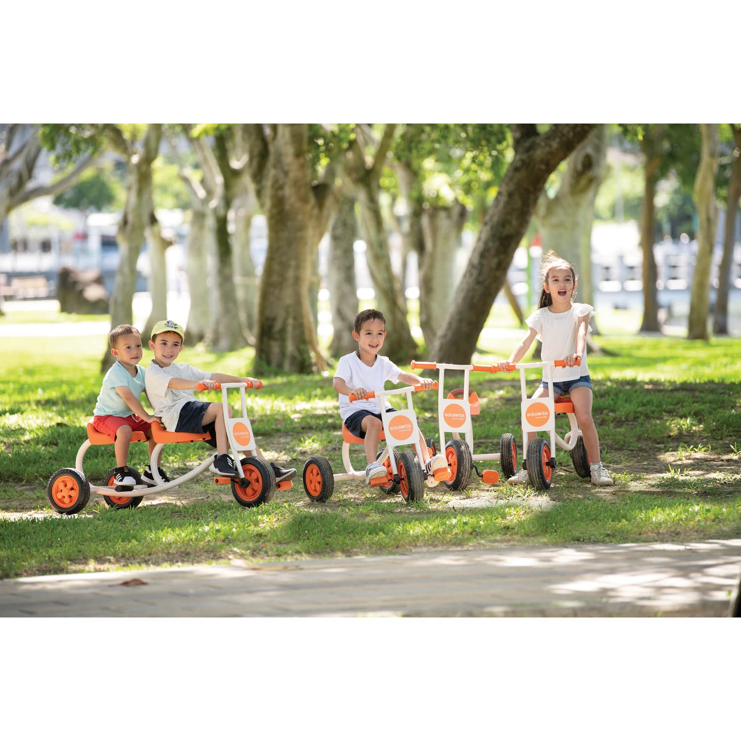 Weplay EDUSANTE ES Walking Bike - Balance Training Bike for Kids Ages 2-5 | Wooden Toddler Push Bike for Early Learning & Motor Skills Development | Perfect for Indoor Playrooms, Backyards & Preschool Activities