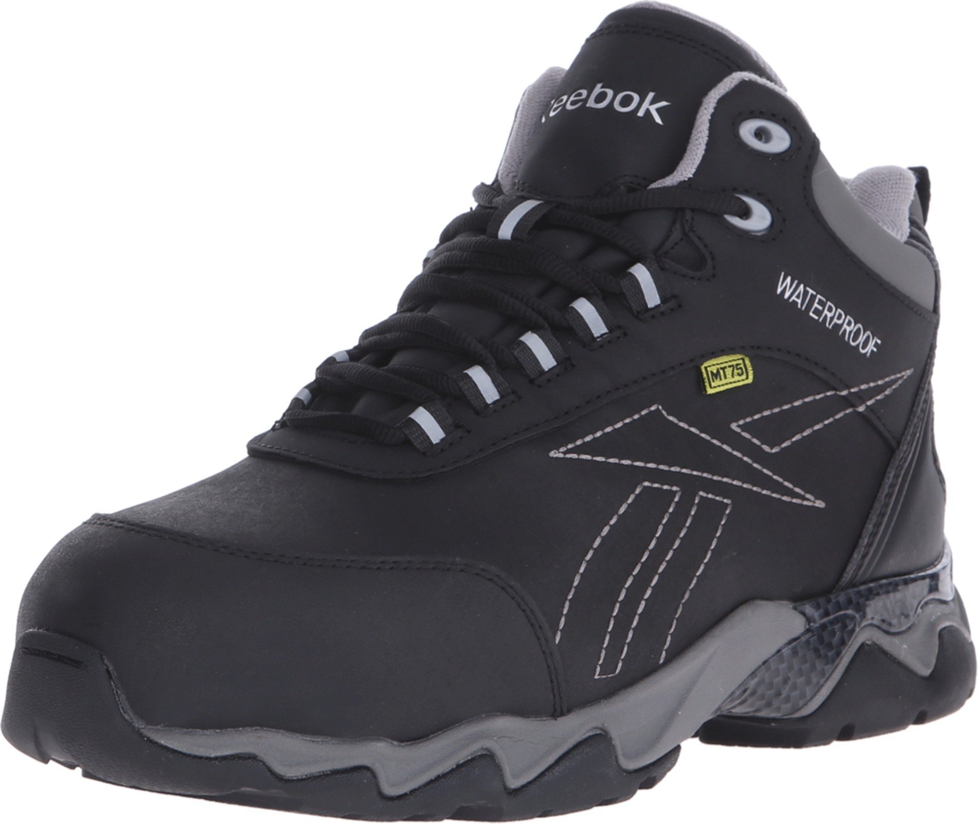 Reebok Men's Beamer Steel Toe Waterproof Work Boots - Lightweight & Slip Resistant for Construction, Warehouse & Outdoor Jobs
