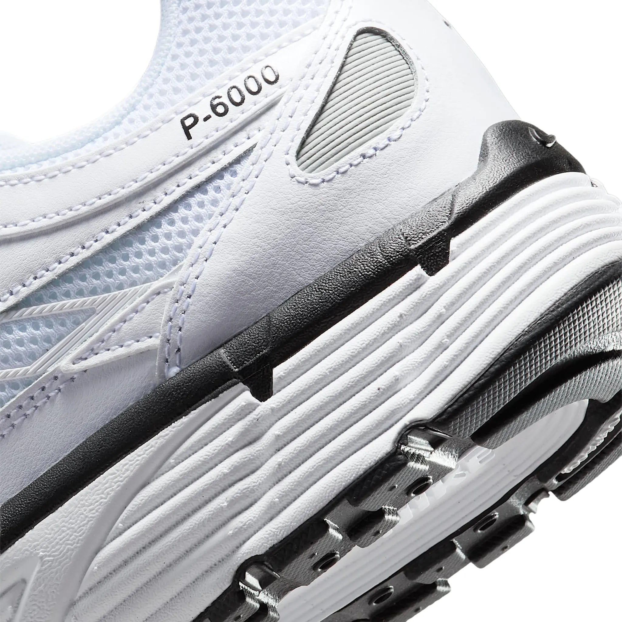 Nike P 6000 Running Shoes - White Metallic Silver Black | Men's Athletic Sneakers for Jogging, Gym & Casual Wear