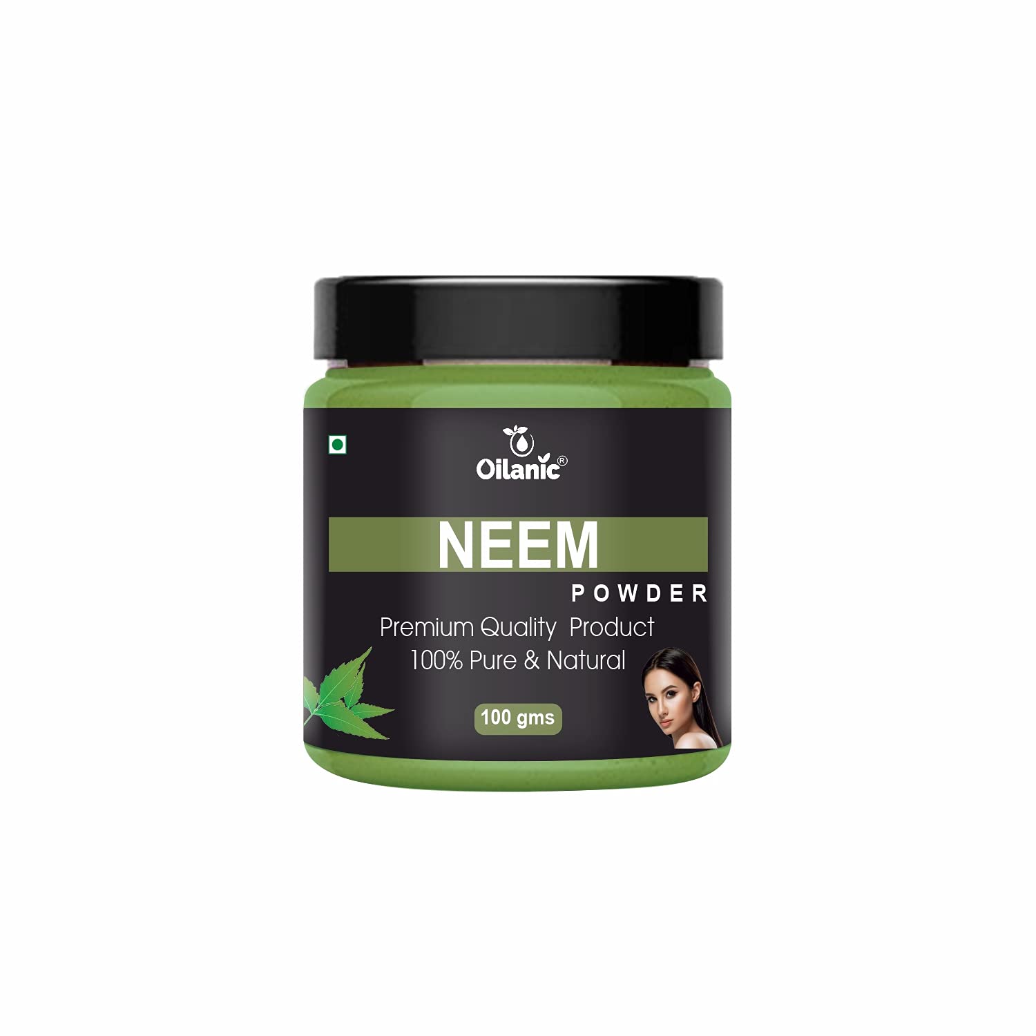 Oilanic 100% Pure Natural Neem Powder for Skin & Hair Care - 2 Pack (200g Each) | Organic Ayurvedic Treatment for Acne, Dandruff & Scalp Health | Face Mask & Hair Pack