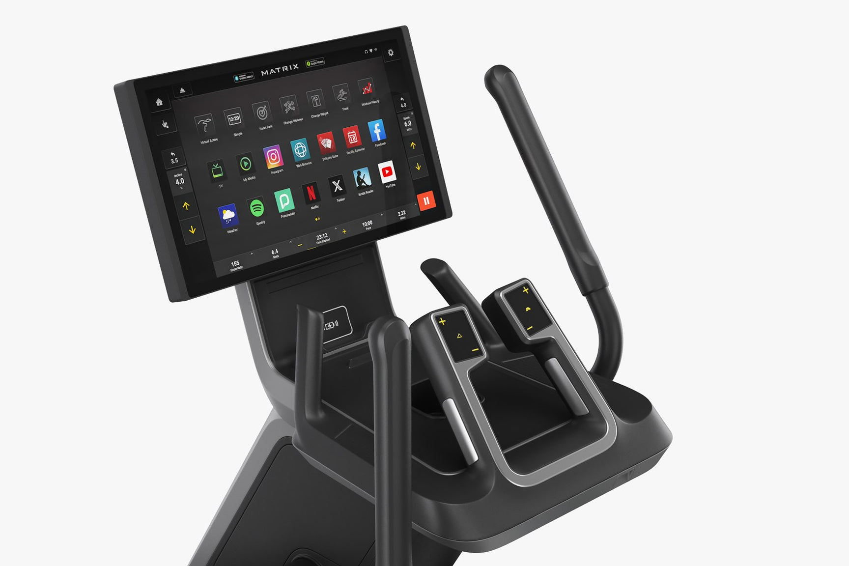 Matrix Onyx Ascent Trainer Elliptical Machine - Low Impact Cardio Workout Equipment for Home Gym, Perfect for Weight Loss & Full Body Toning | Ideal for Small Spaces & Apartment Fitness