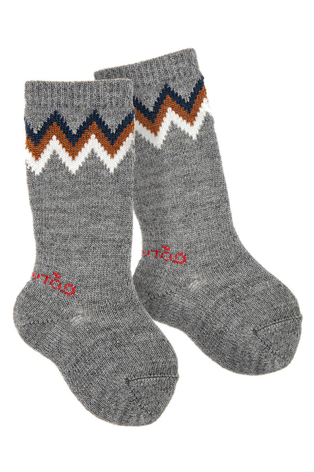 Light Grey Zig Zag Patterned Socks for Men & Women - Comfortable Casual & Athletic Wear for Running, Yoga & Everyday Use