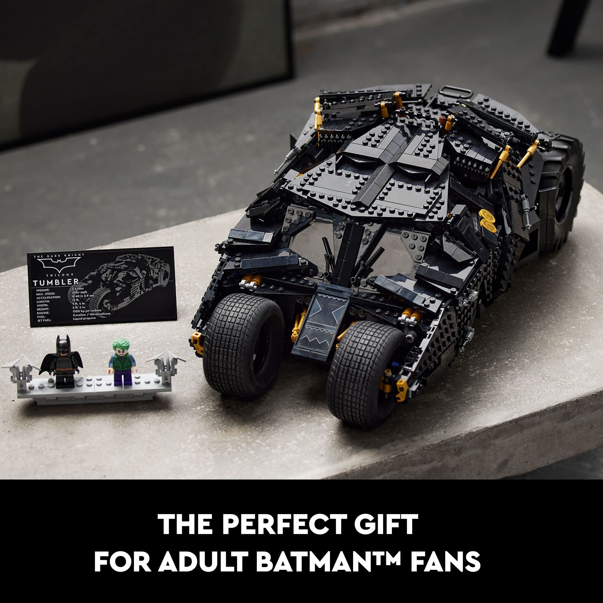 LEGO DC Batman Batmobile Building Set - Iconic Dark Knight Trilogy Car Model for Adults, Collectible Gift for Men & Women (76240) | Perfect for Home Display, Office Decor & Superhero Fans