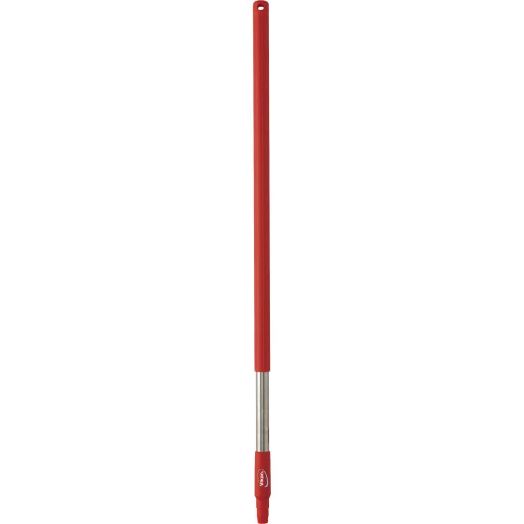 Vikan 40-Inch Stainless Steel Red Handle Broom (Model 2983) - Perfect for Home, Kitchen, Garage, and Outdoor Cleaning