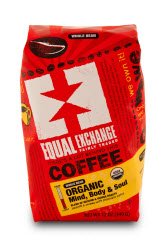 Equal Exchange Organic Coffee, Whole Bean, Mind Body & Soul OG1 Blend, 12 oz (Pack of 6) - Fair Trade, Dark Roast for Home Brewing & Office Use