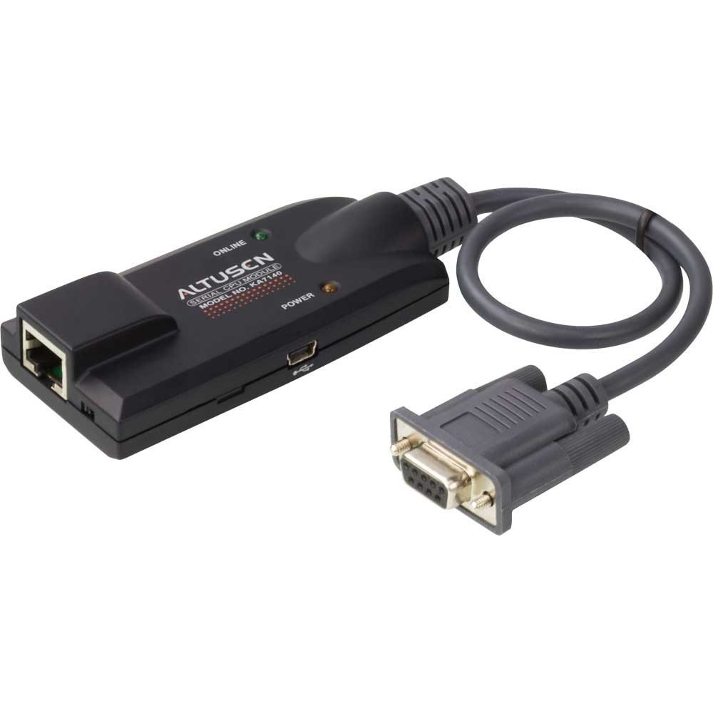 ATEN KA7140 USB to Serial KVM Adapter Cable - Black | Connect & Control Multiple Devices | Ideal for IT Professionals, Data Centers & Server Management
