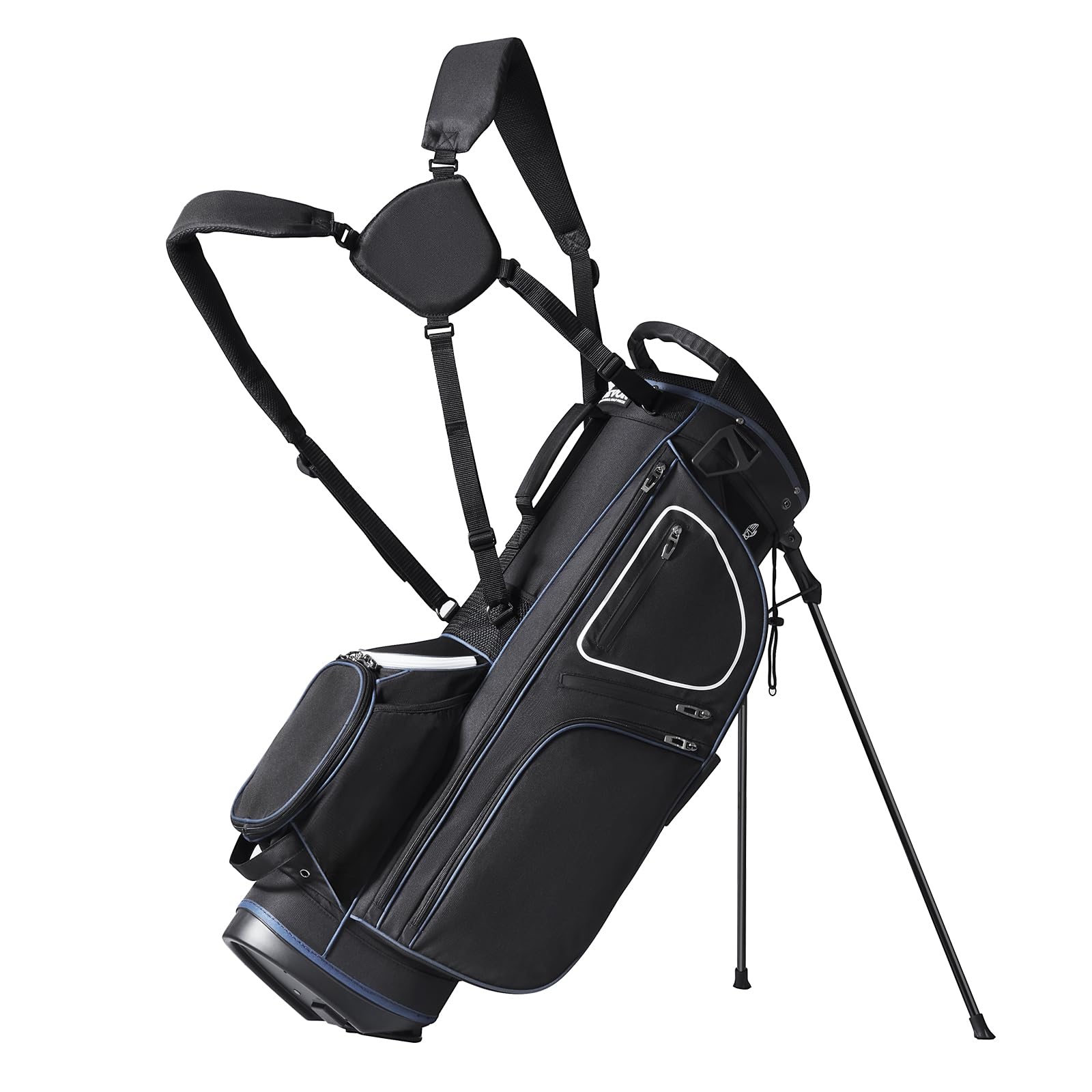 VEVOR Premium 14-Way Golf Cart Bag with Stand - Durable Golf Bag with Organizer Divider Top, Handles, Dust Cover & Detachable Dual Strap for Men & Women - Perfect for Club Storage & Course Transportation