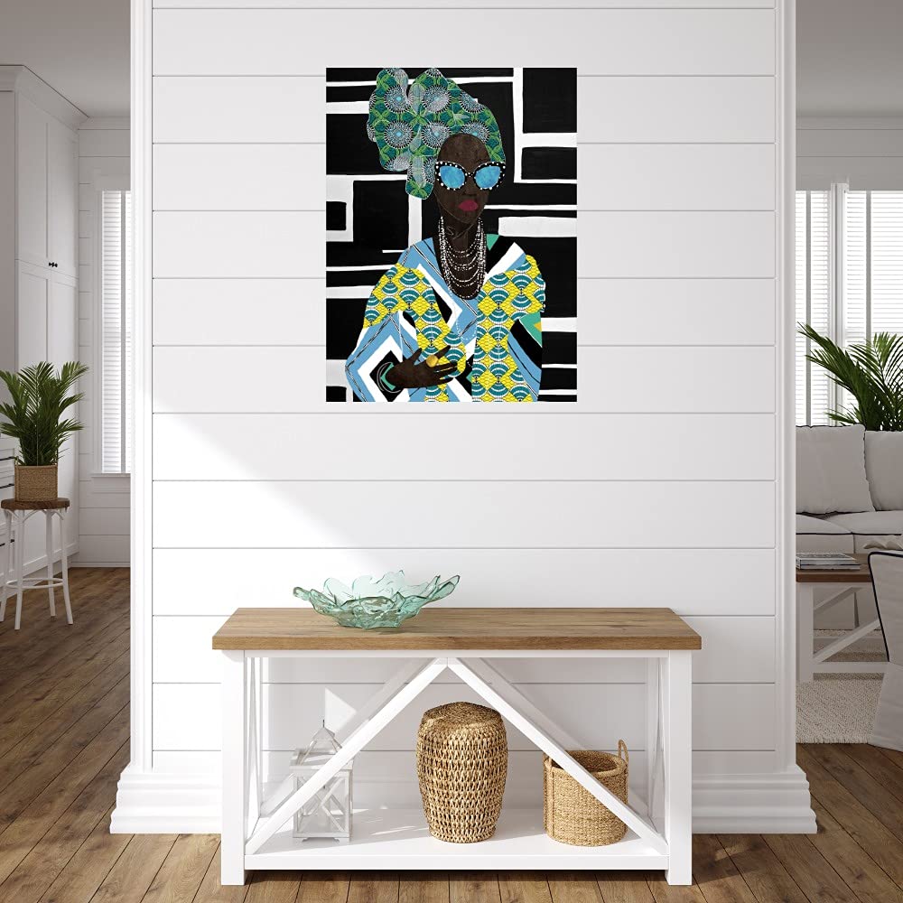 Geometric Abstract Canvas Wall Art - 24x32 Inches Ready to Hang Painting by Nikki Chu - Modern Home Decor for Living Room, Bedroom, Office & More | Perfect for Contemporary Spaces & Gift Giving