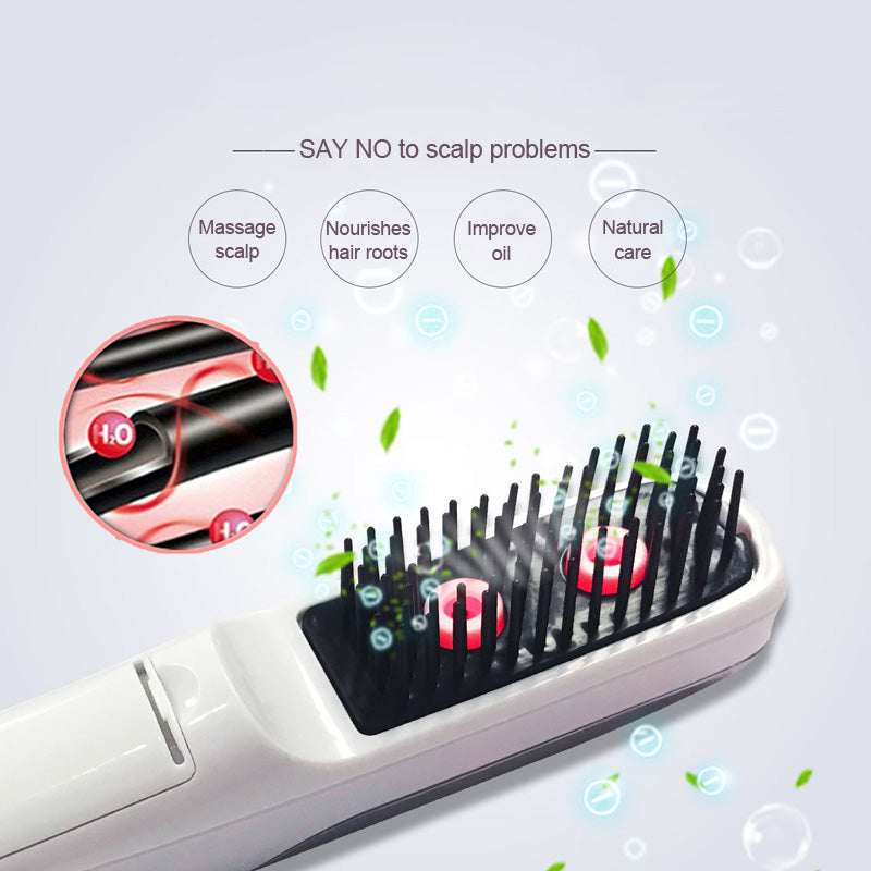 Electric Scalp Massage Comb for Hair Growth & Relaxation – Rechargeable Hair Care Brush for Head Spa, Stress Relief & Improved Blood Circulation – Perfect for Home & Salon Use