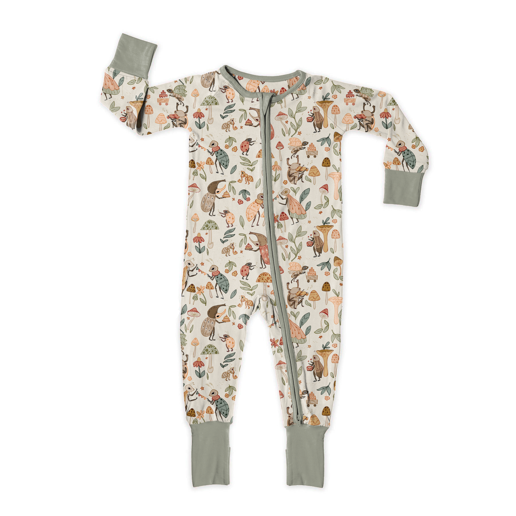 Bug Bash Zip Romper - Baby Boys & Girls One-Piece Outfit for Playtime & Outdoor Adventures