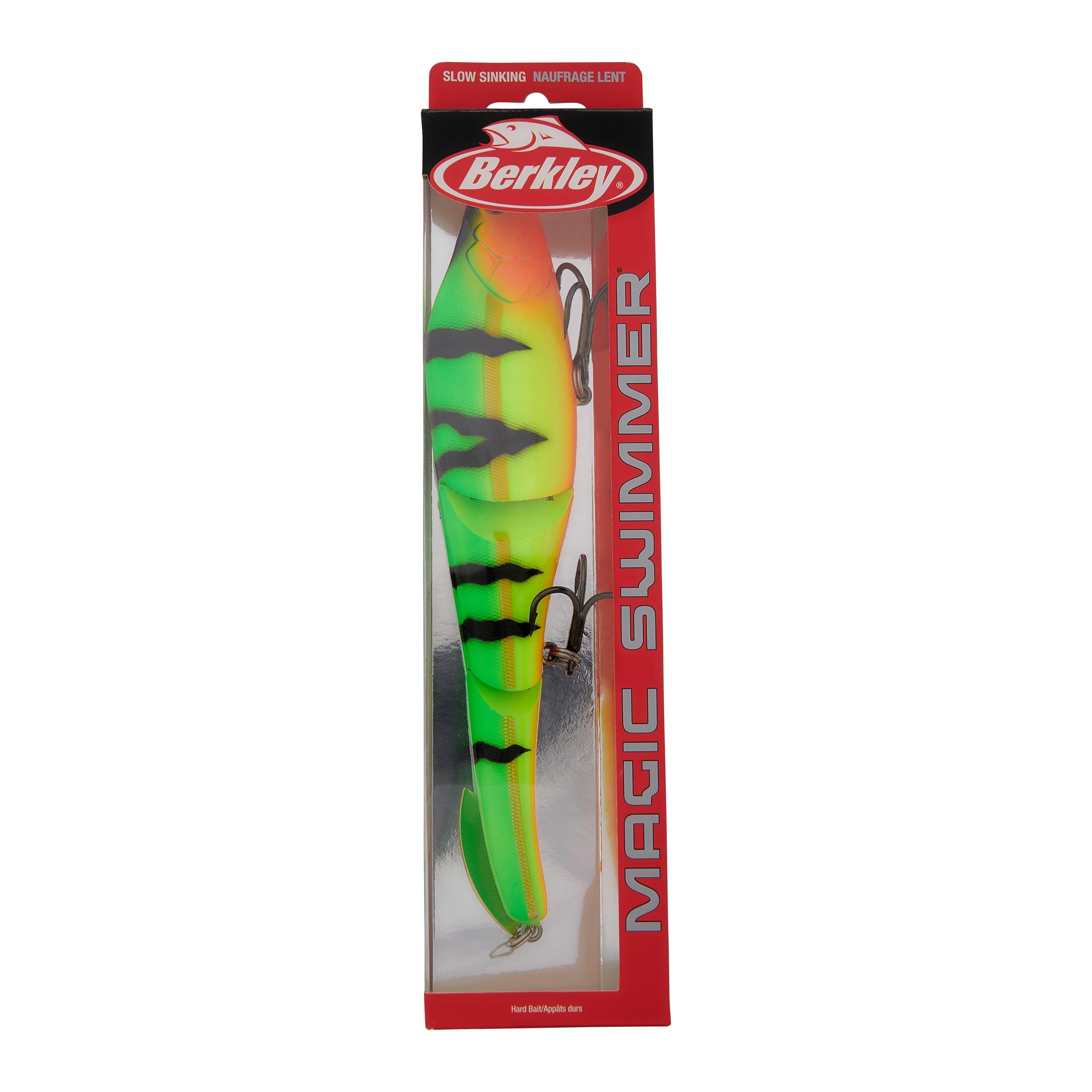 Berkley Magic Swimmer Fishing Lure - Premium Hard Bait for Bass, Trout & Walleye - Realistic Swimming Action for Freshwater & Saltwater Fishing - Perfect for Casting, Trolling & Shore Fishing