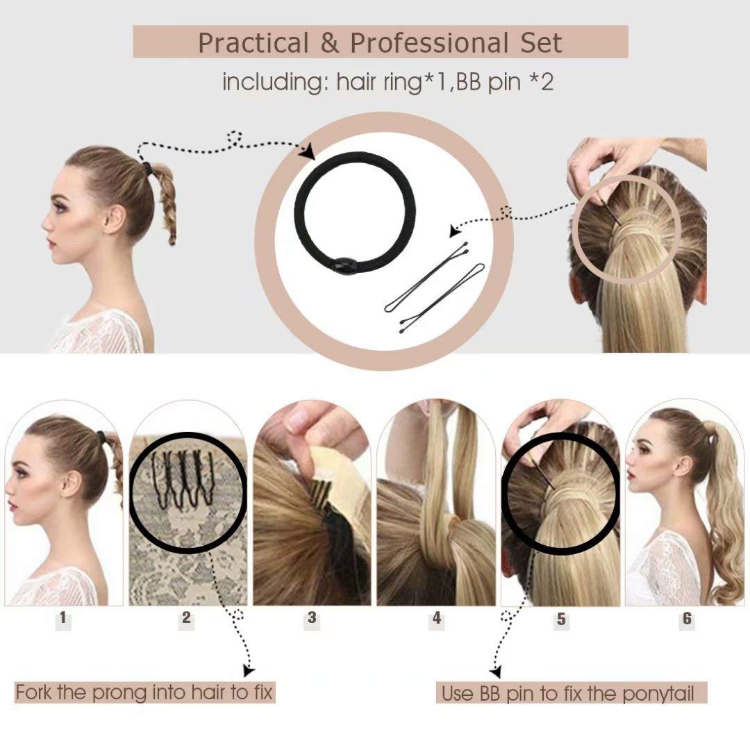 Premium Soft Human Hair Ponytail Extension - Natural Look & Comfortable Wear for Daily Styling, Parties & Special Occasions