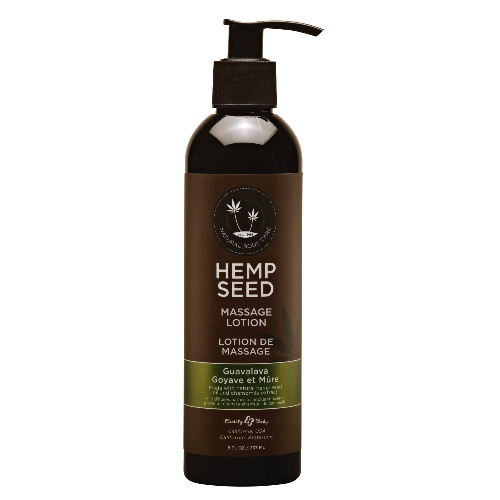 Organic Hemp Seed Massage Lotion - 8 oz | Deep Moisturizing Body Lotion for Dry Skin | Slow-Absorbing, Non-Greasy Formula | Vegan & Cruelty-Free | Perfect for Couples Massage & Spa Nights