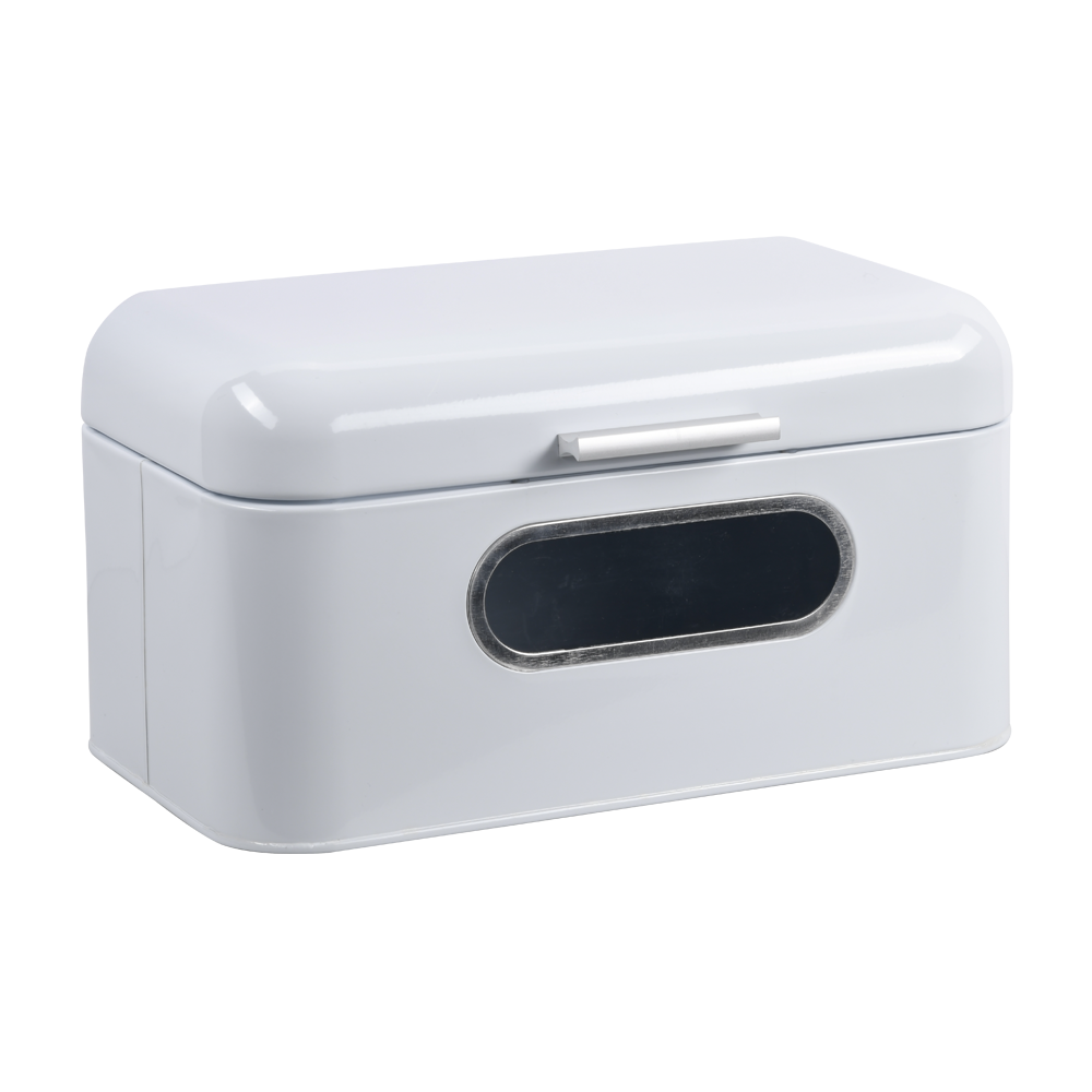 Stainless Steel Bread Bin with Clear Window - Airtight Bread Storage Container for Kitchen Countertop - Available in Multiple Colors - Perfect for Keeping Bread Fresh & Organized