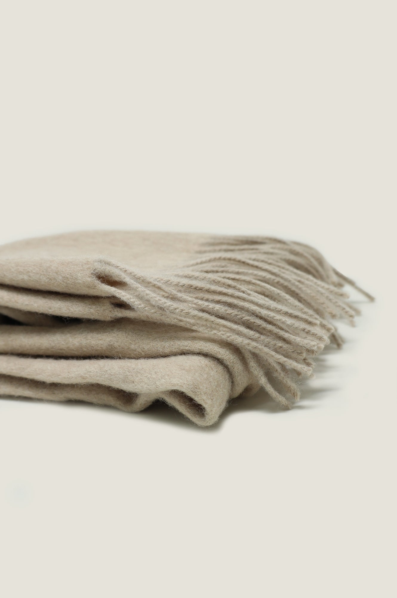Soft Cream Wool Scarf for Women - Warm Winter Fashion Accessory - Perfect for Cold Weather, Outdoor Activities & Holiday Gifts