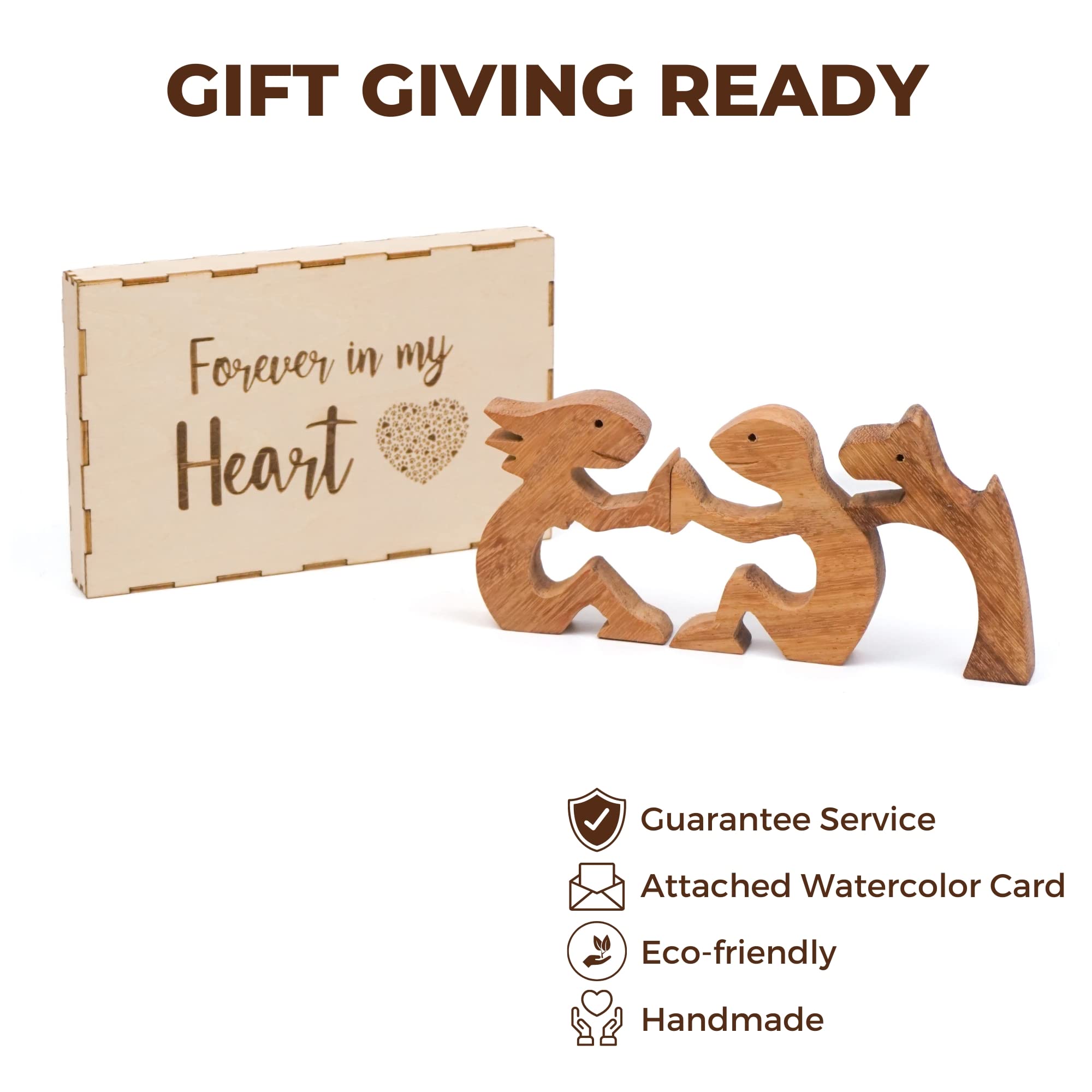 Handcrafted Wooden Pet Memorial Sculpture - Personalized Dog Loss Sympathy Gift - Custom Pet Keepsake for Bereavement & Remembrance | Perfect for Pet Memorials, Home Decor, and Comforting Grieving Pet Owners