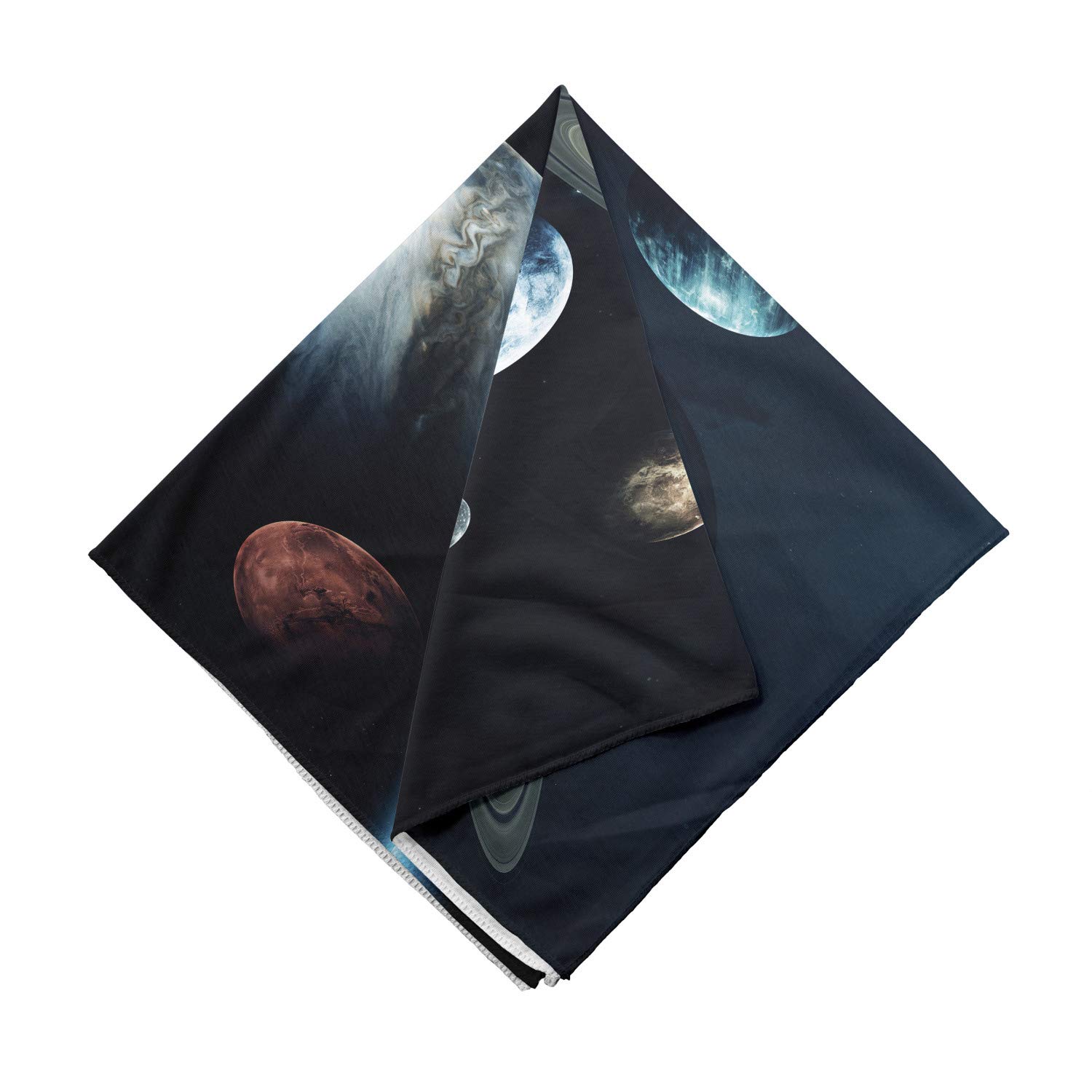 Ambesonne Solar System Bandana - Unisex Space-Themed Head & Neck Scarf for Men & Women - Perfect for Astronomy Lovers, Outdoor Adventures, and Cosplay Costumes