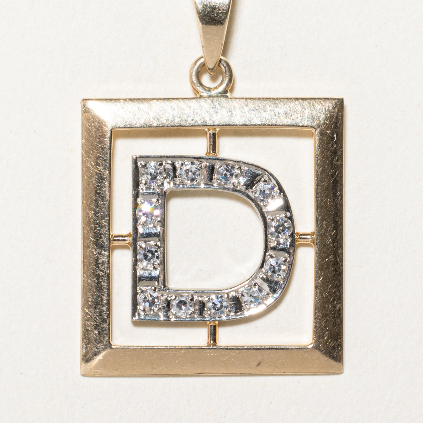 Diamond 'D' Initial Pendant Necklace - 0.24 Carat TW | Elegant Personalized Jewelry Gift for Women, Perfect for Birthdays, Anniversaries & Special Occasions