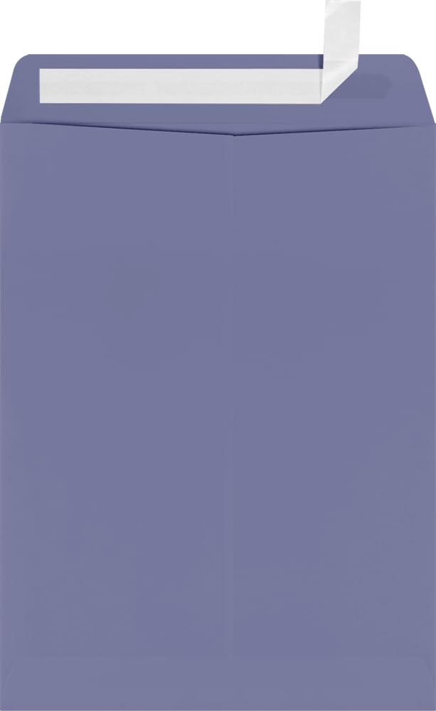 LUXPaper 9 x 12 Open End Envelopes - Peel & Press Self-Sealing, Wisteria Purple, 80lb Text Weight, Pack of 250 | Perfect for Wedding Invitations, Business Mailings & Greeting Cards
