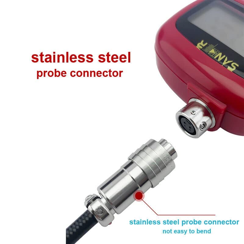 Sonic Belt Tension Meter - Digital Acoustic Belt Tension Tester for V-Belt, Fabric Covered Belt, Toothed Edge Belt, Multi-Vinged Belt & Power Transmission Belts | Industrial Maintenance & Automotive Repair Tool