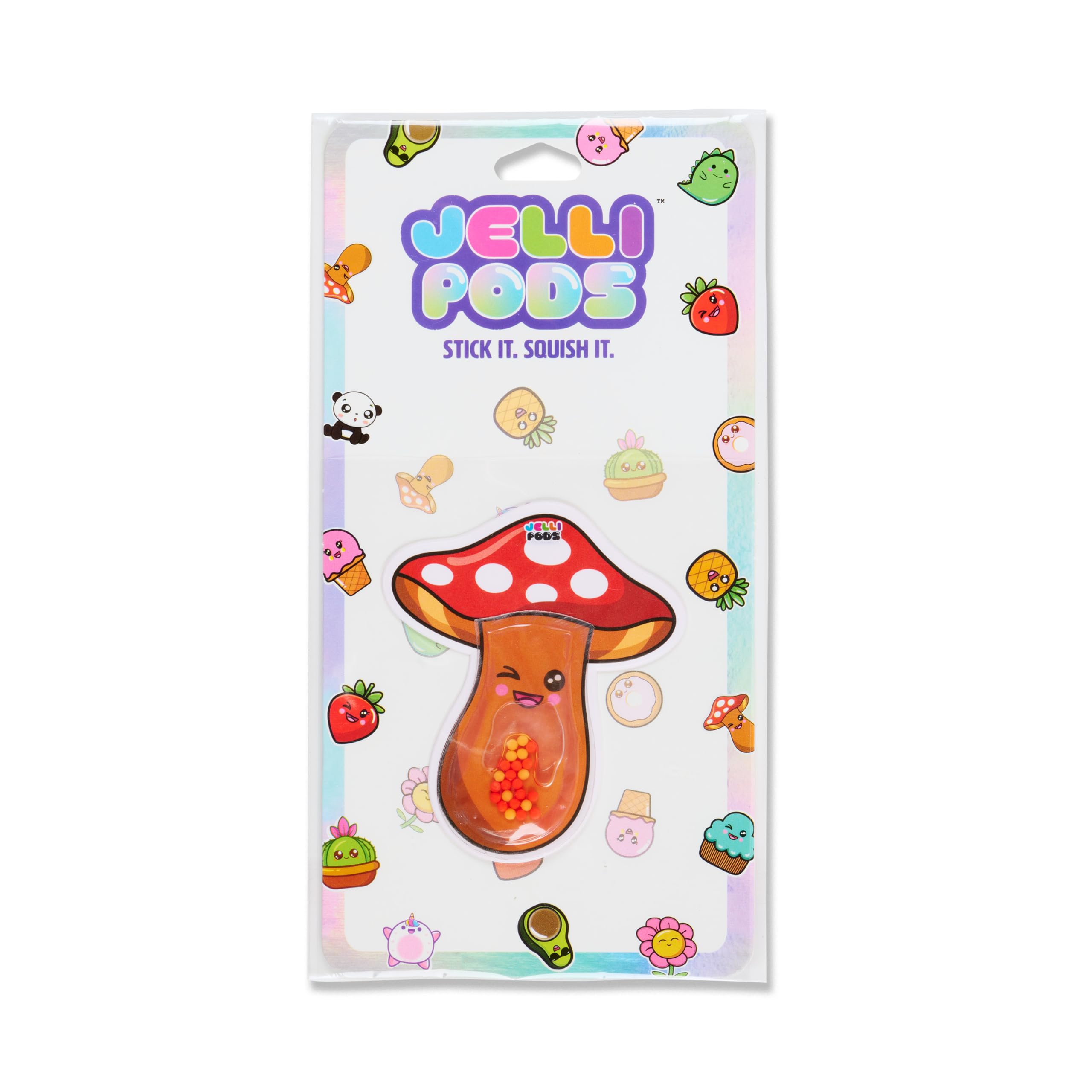 JelliPods Puffy Plants Sensory Stickers - Reusable Tactile Fidget Toys for Kids with 3 Puffy Stickers - Touch & Feel Sensory Activity for Classroom, Autism & Stress Relief - Perfect for Focus, Calming & Fine Motor Skills Development