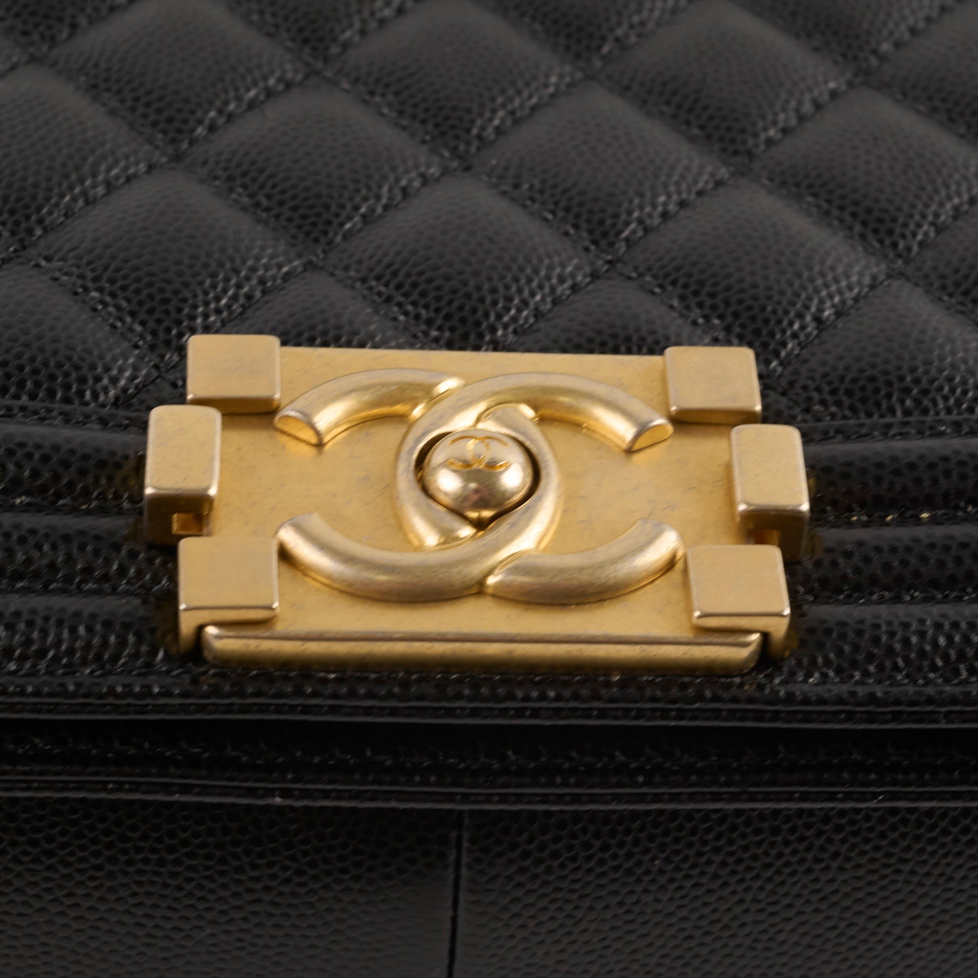 Chanel Caviar Leather Old Medium Flap Bag Black - Classic Quilted Crossbody Purse for Women | Perfect for Work, Evening Events & Luxury Fashion Accessories
