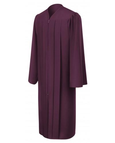 Matte Maroon Bachelor's Graduation Gown - Premium College & University Graduation Robe for Commencement Ceremonies, Photos & Academic Events