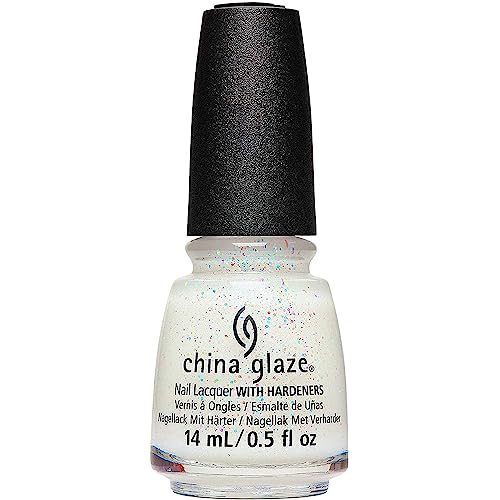 Sheer white with glitter