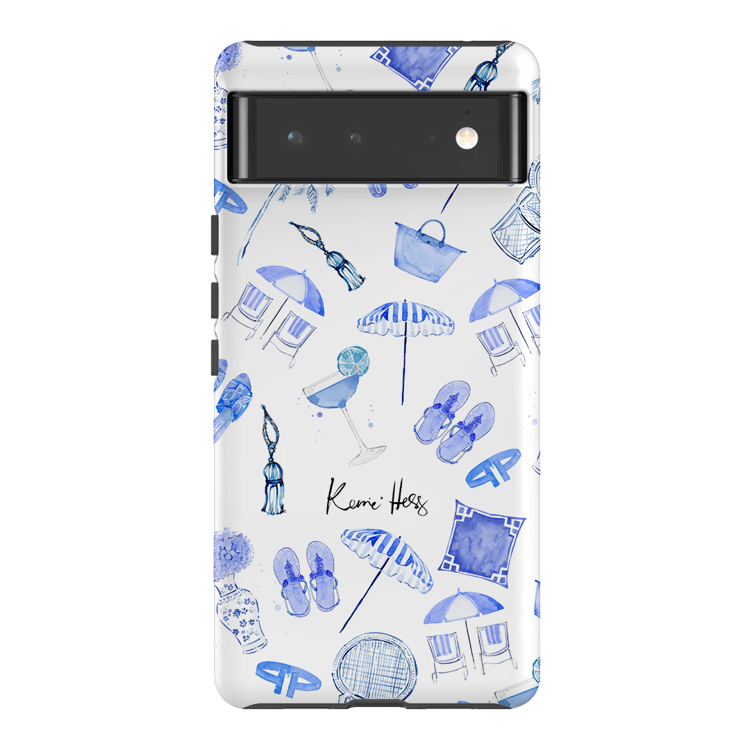 Santorini Sunset iPhone Case - Premium Protective Cover for iPhone 12/13/14/15 - Aesthetic Blue & White Design - Perfect for Travel, Vacation & Everyday Use