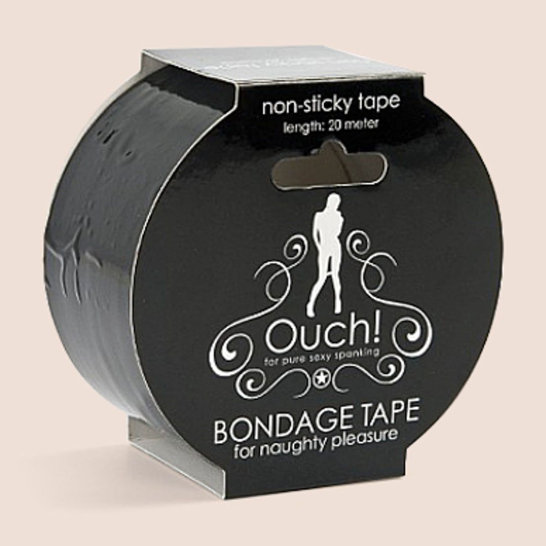 Ouch! Bondage Tape - 20m/65ft Self-Adhesive Restraint Tape for BDSM, Bondage & Role Play - Perfect for Sensual Play, Spanking & Erotic Restraint